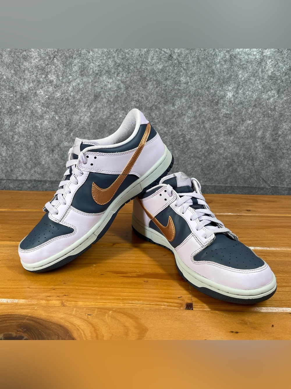 Nike Dunk Low Copper Swoosh 7Y (GS) Womens 8.5 Purple Pastel Coquette DX1663-400 - Picture 8 of 16